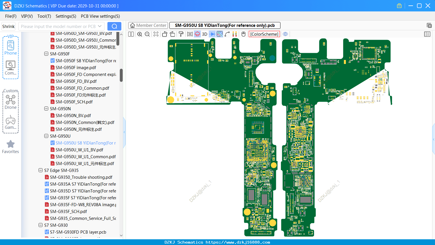 Samsung SM-G950U S8 bitmap(For Reference Only)